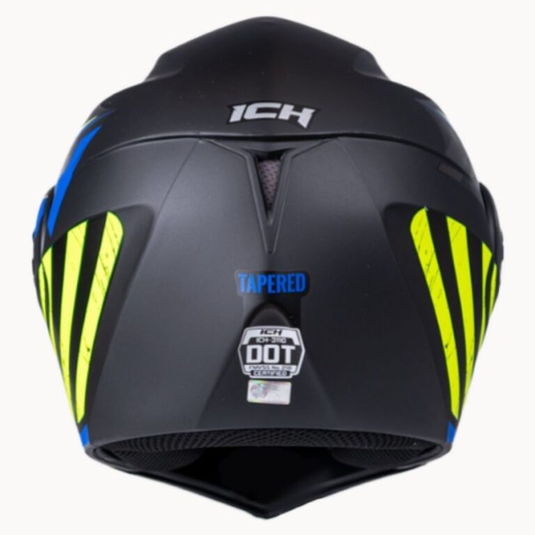 Casco Abatible Ich Tapered Negro Amarillo Mate Cascos Pb