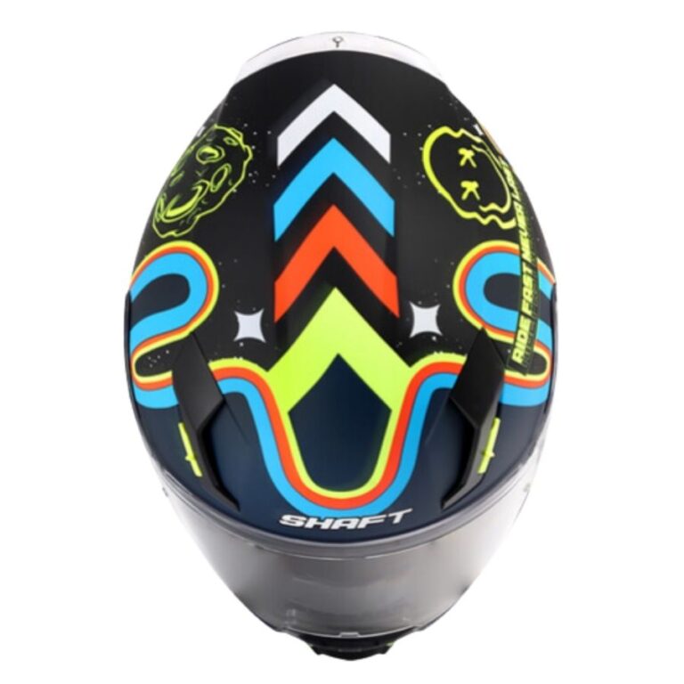 Casco Integral Shaft Moon Negro Amarillo Mate Cascos Pb