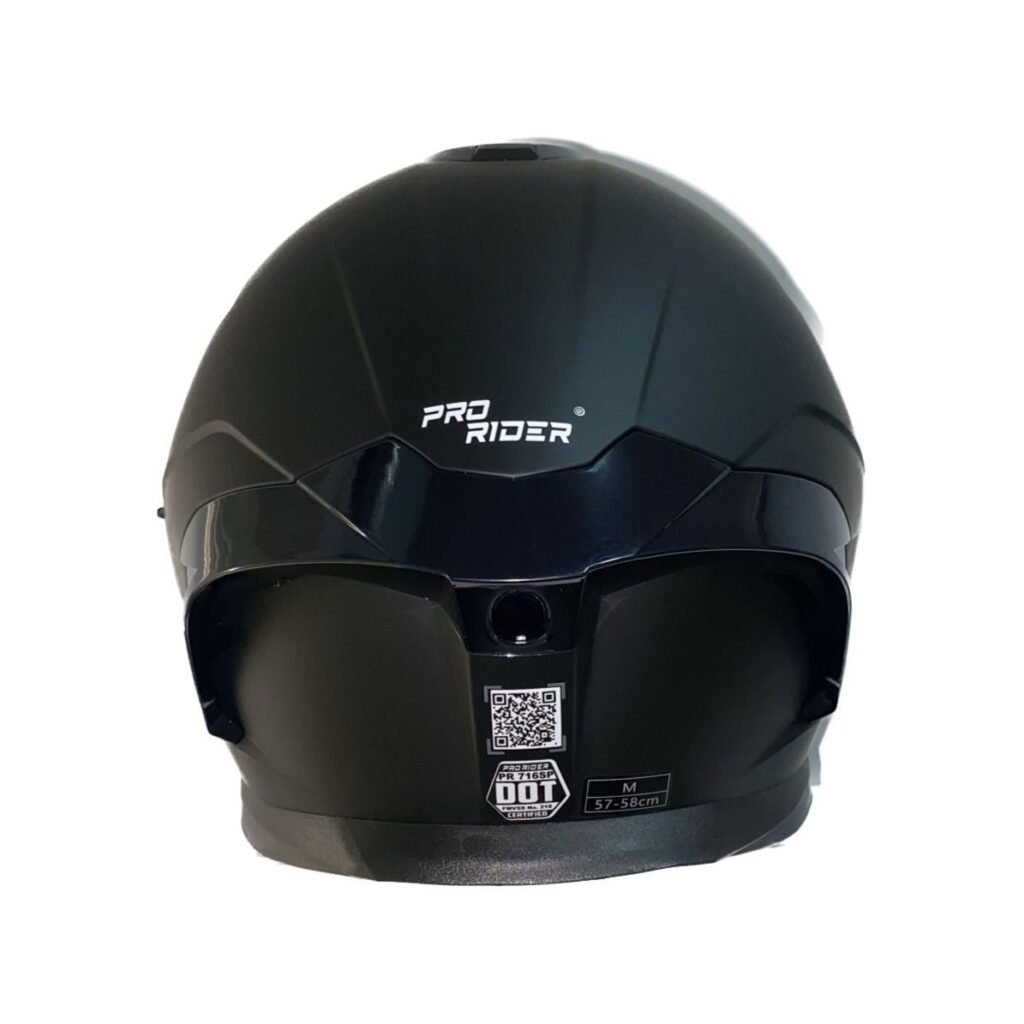 CASCO INTEGRAL PRO RIDER 716SP SOLID NEGRO MATE SPOILER NEGRO VISOR ...