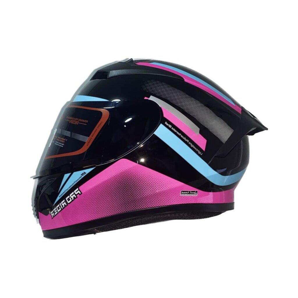 Integral Pro CASCO INTEGRAL PRO RIDER 727 BLEISH NEGRO FUCSIA BRILLO VISOR HUMO ...