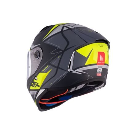 CASCO MT FF110B REVENGE 2 S HATAX C3 MATE GRIS VERDE - Imagen 2