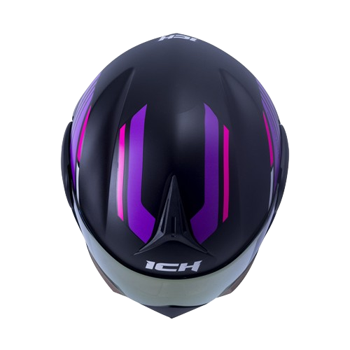 CASCO ABATIBLE ICH 3110 AUGE NEGRO MORADO MATE - Imagen 3