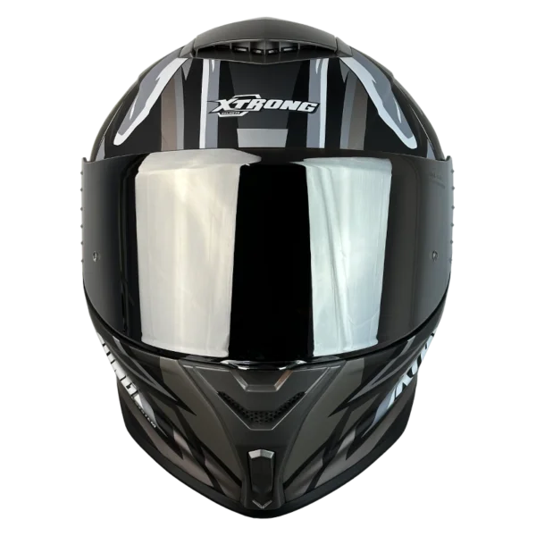 CASCO INTEGRAL 820 XTRONG INTERSTELLAR NEGRO GRIS MATE - Imagen 3