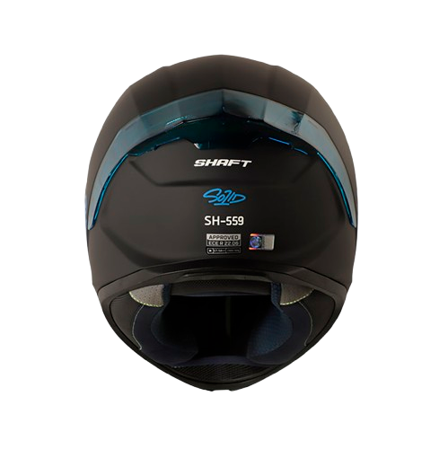 CASCO INTEGRAL SHAFT 559 NEGRO AZUL MATE - Imagen 2