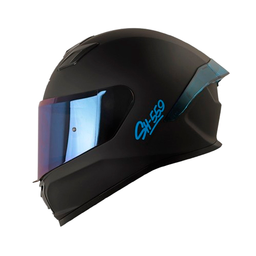 CASCO INTEGRAL SHAFT 559 NEGRO AZUL MATE