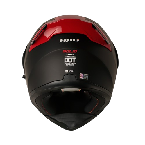 CASCO ABATIBLE HRO 3400DV SOLID NEGRO ROJO MATE - Imagen 2