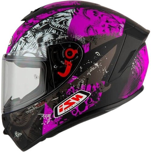 CASCO INTEGRAL NZI TRENDY  CANADIAN NEGRO PURPURA MATE