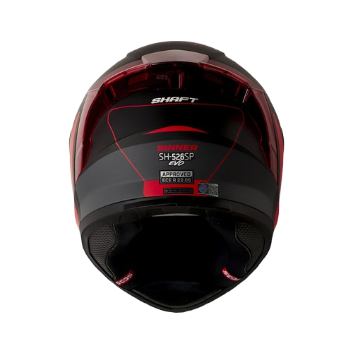 CASCO INTEGRAL SHAFT 526SP EVO SINNER NEGRO ROJO - Imagen 2