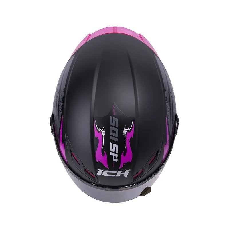 CASCO INTEGRAL ICH 501 SP CRANK NEGRO FUCSIA - Imagen 2