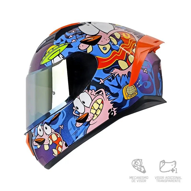 CASCO INTEGRAL SHAFT SH-582SP EVO THE COWARDLY DOG CAMALEON