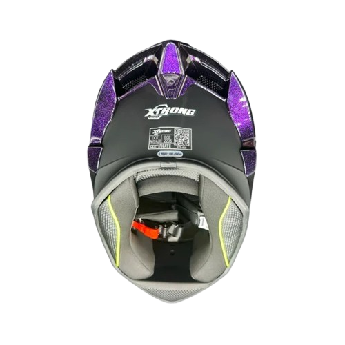 CASCO INTEGRAL XTRONG 820 NEGRO MORADO - Imagen 2