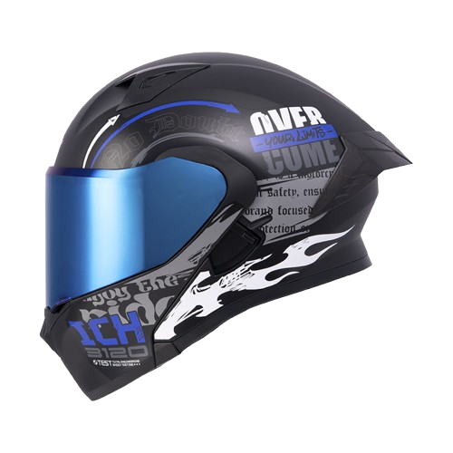 CASCO ABATIBLE ICH 3120 RANDOME NEGRO AZUL - Imagen 3