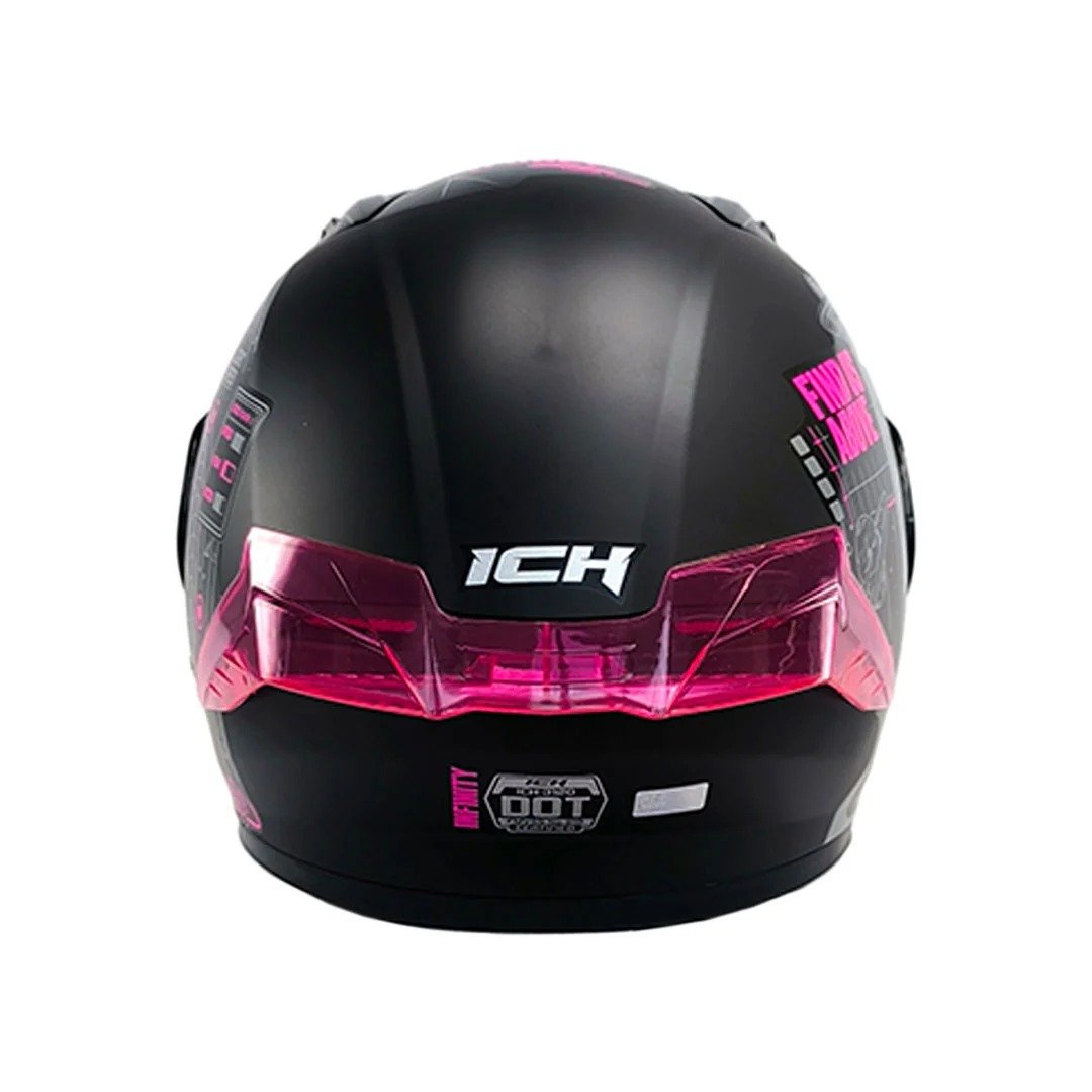 CASCO ABATIBLE ICH 3120 INFINITY NEGRO FUCSIA - Imagen 3