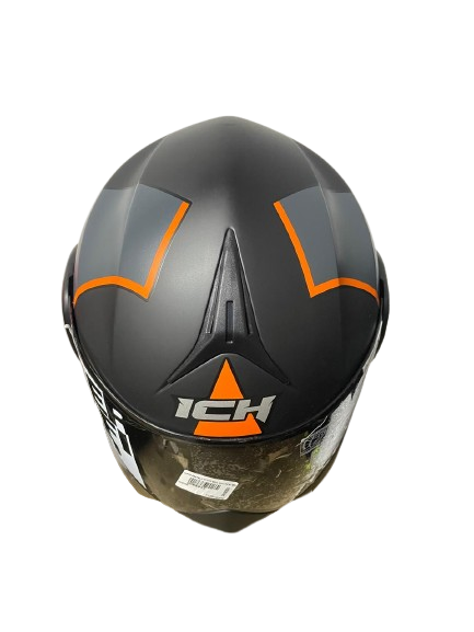 CASCO ABATIBLE ICH 3110 SOUL NEGRO NARANJA - Imagen 2